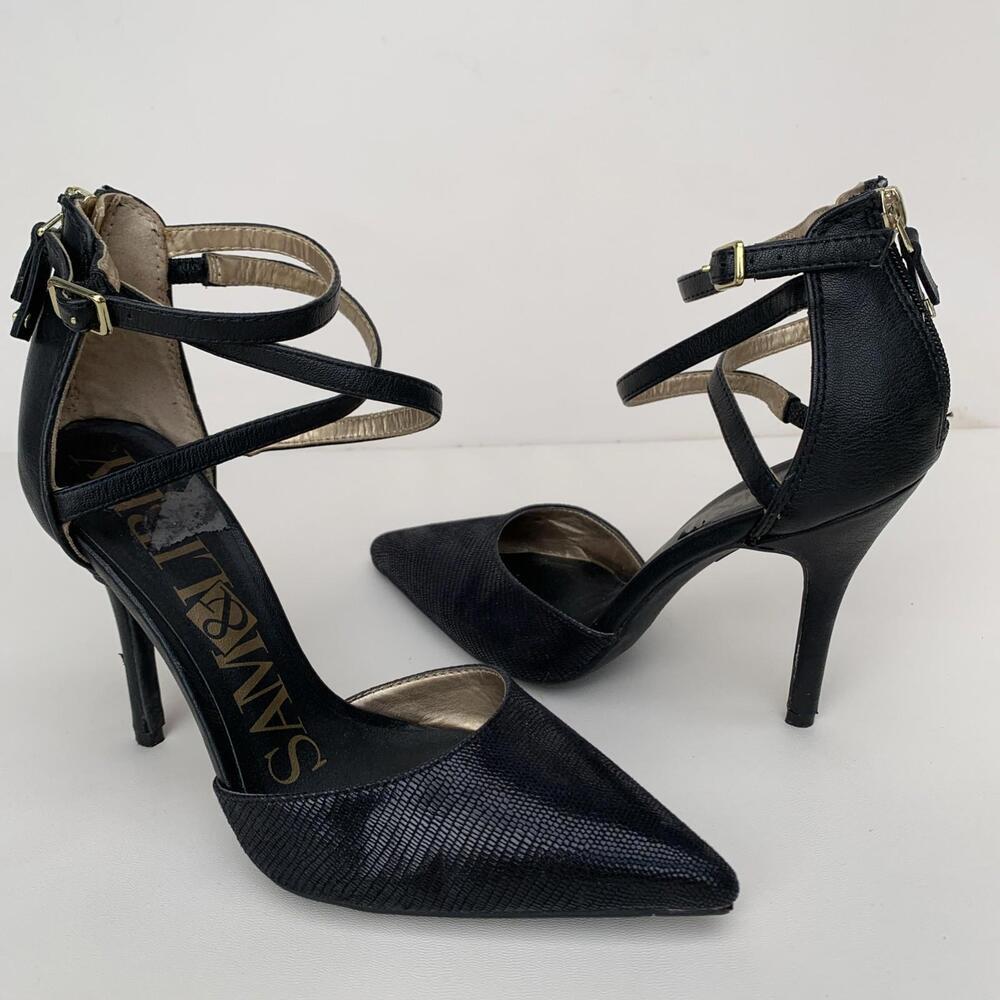 Sam & Libby Black Heels Sz 8 Womens